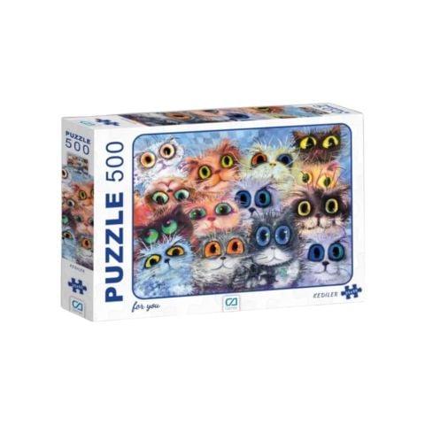 Kediler 500 Parça Puzzle