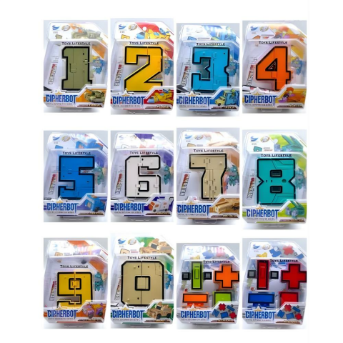 Birlik Kartela Dönüşebilen Rakam Robotlar