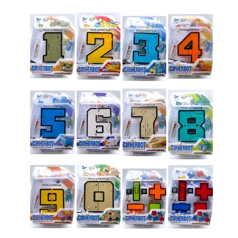 Birlik Kartela Dönüşebilen Rakam Robotlar