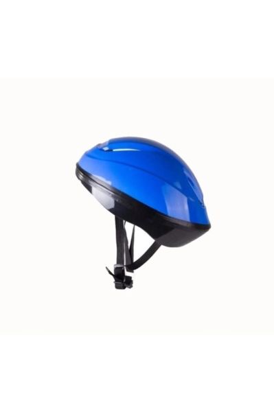 Kask Dizlik Dirseklik Eldiven Koruyucu Set Mavi
