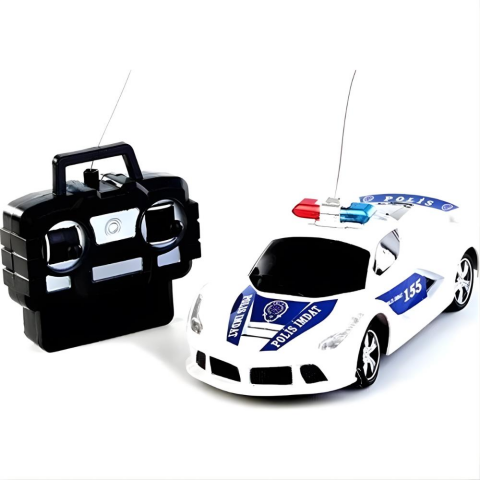 1:20 Ölçekli Uzaktan Kumandalı Full Fonksyon Piili Polis Arabası