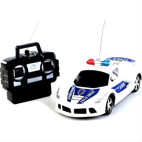 1:20 Ölçekli Uzaktan Kumandalı Full Fonksyon Piili Polis Arabası