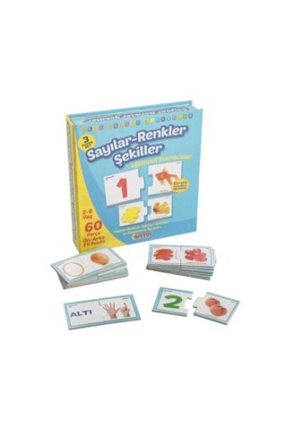 Sayılar Renkler Şekiller Bulmaca