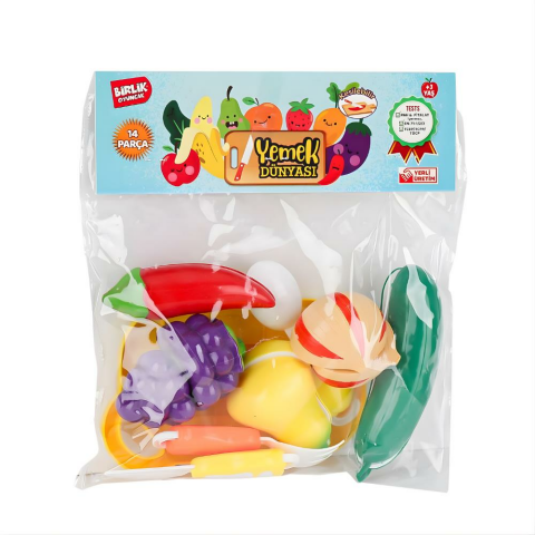 Kesilebilen Meyve Sebze 14 Parça