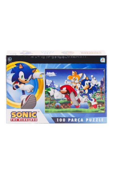 Sonic 100 Parça Kutu Puzzle