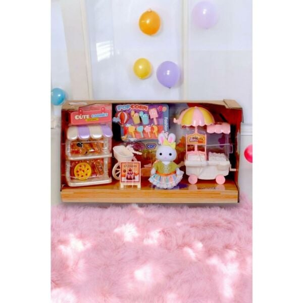 Mini Tavşan Ailesi Popcorn Set