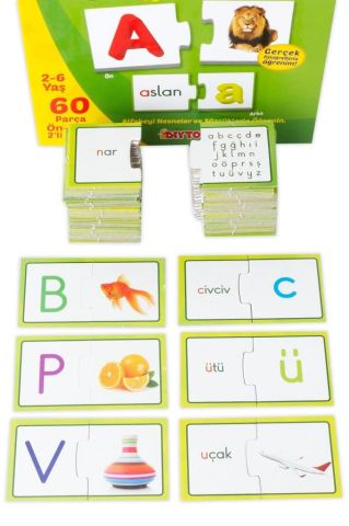 Alfabe Eğlenceli Bulmacalar 60 Parça