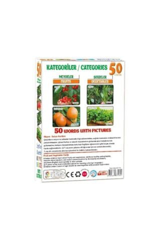 Gelişim Zeka Kartı 50 Meyve Sebze