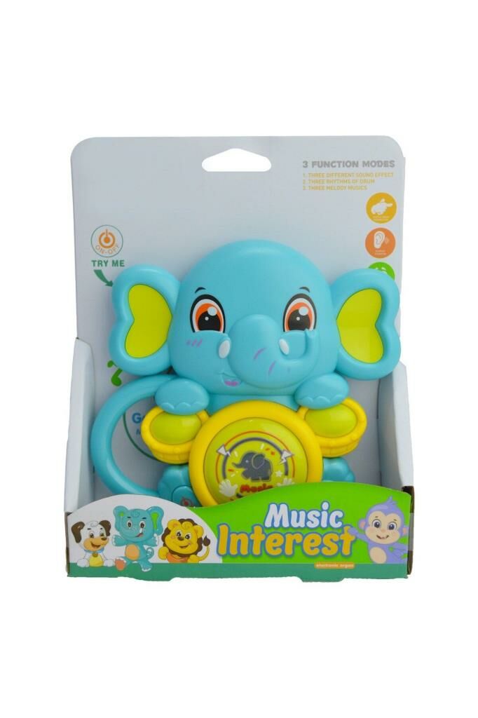 İlk Davulum Fil Sesli ve 3 Fonksiyonlu