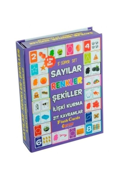 Sayılar Renkler Şekiller Süper Set