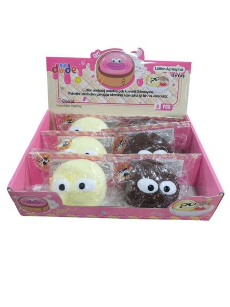 Squishy Oyun.Akışkan Bitter / Beyaz Çikolata Topu