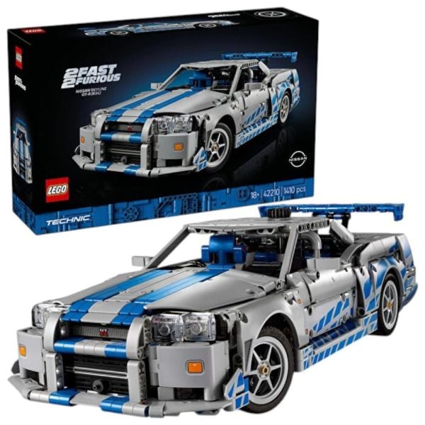 LEGO Technic Daha Hızlı Daha Öfkeli Nissan Skyline GT-R (R34) Araba 42210