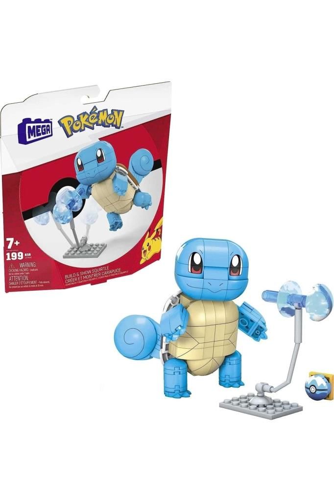Pokemon Mega Construx Pokemon Squirtle Buildable 199 Parça