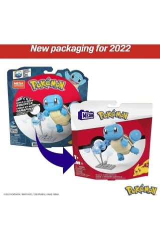 Pokemon Mega Construx Pokemon Squirtle Buildable 199 Parça