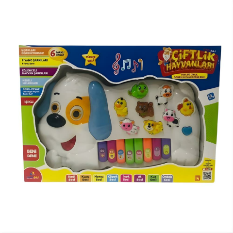 Türkçe Hayvan Sesli Köpek Görünümlü Piyano