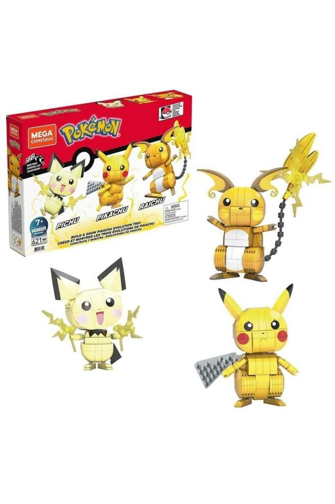 Mega Pokemon Yap Ve Oyna Figürler Pikachu Dönüşüm 3 Lüsü GYH06