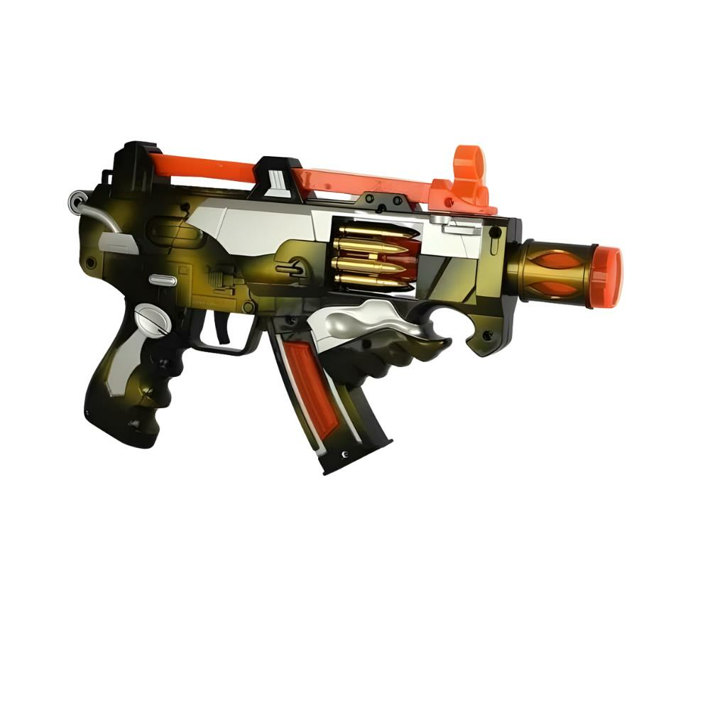 Oyuncak Silah Pilli Işıklı Sesli Taramalı Silah Oyuncak Asker Silahı