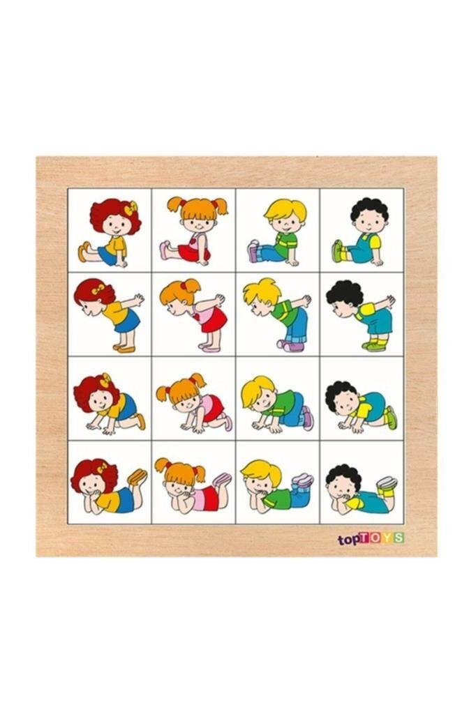 Aynı Duruşları Eşleştirelim Ahşap Puzzle
