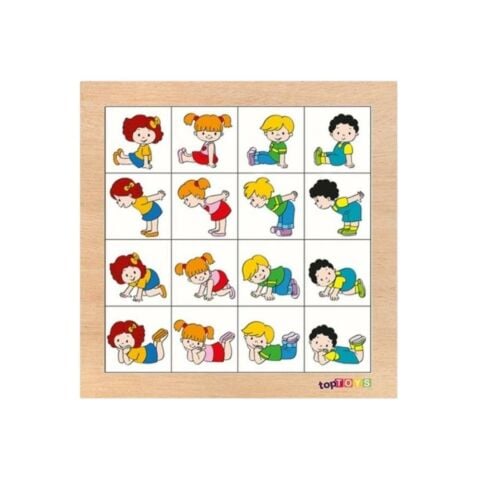 Aynı Duruşları Eşleştirelim Ahşap Puzzle