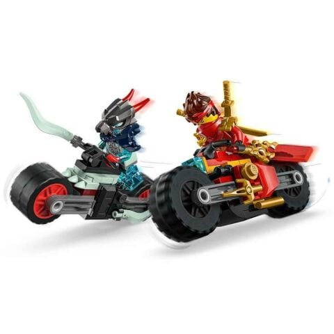 LEGO NINJAGO Kai’nin Motosiklet Hız Yarışı 71838 - 6 Yaş ve Üzeri Çocuklar için 2 Ninja Motosikleti ve 2 Mini Figür İçeren Yaratıcı Oyuncak Yapım Seti (79 Parça)