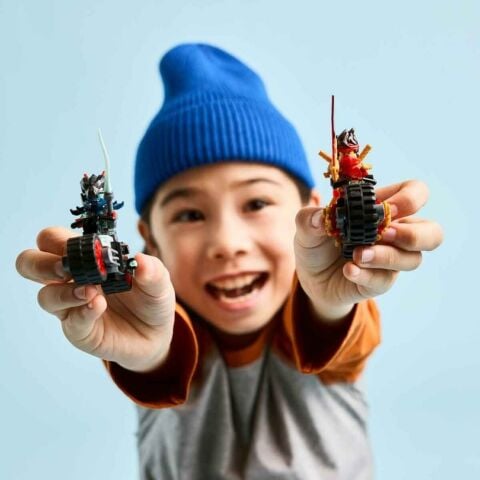 LEGO NINJAGO Kai’nin Motosiklet Hız Yarışı 71838 - 6 Yaş ve Üzeri Çocuklar için 2 Ninja Motosikleti ve 2 Mini Figür İçeren Yaratıcı Oyuncak Yapım Seti (79 Parça)