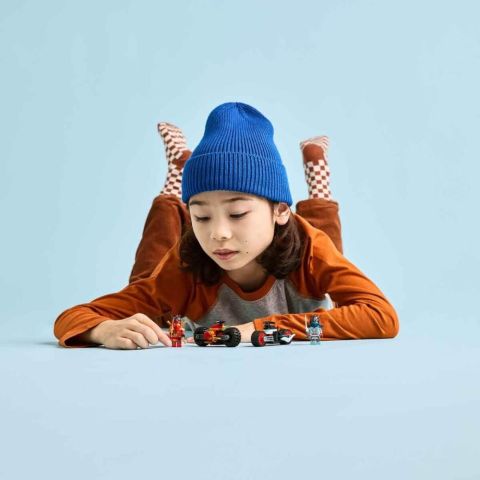 LEGO NINJAGO Kai’nin Motosiklet Hız Yarışı 71838 - 6 Yaş ve Üzeri Çocuklar için 2 Ninja Motosikleti ve 2 Mini Figür İçeren Yaratıcı Oyuncak Yapım Seti (79 Parça)