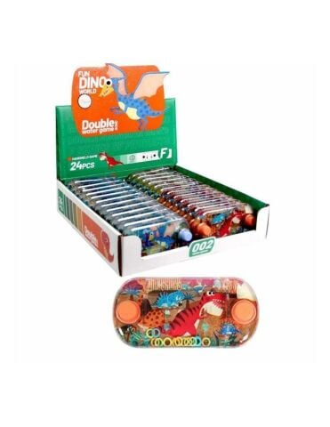 Standlı Su Oyunu Çift Tuşlu Dinazor Resimli 12CM*6CM