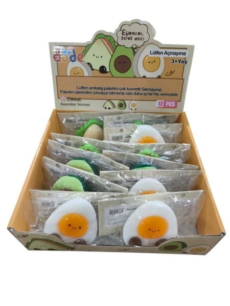 Squishy Oyuncak Avokado Yumurta Sandviç