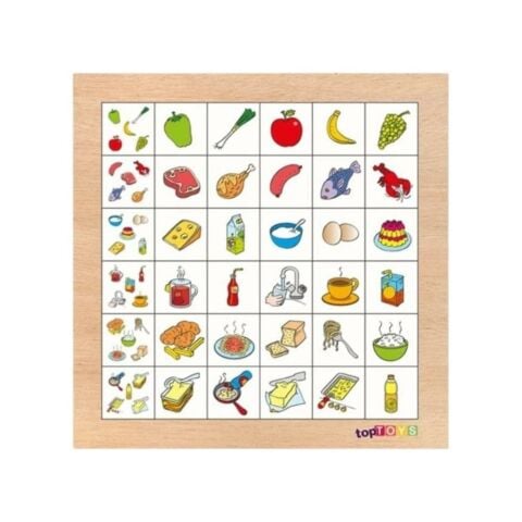 Resimdekileri Bul Yiyecekler Ahşap Puzzle