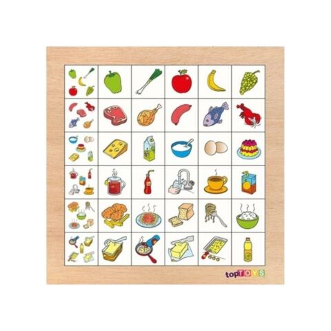Resimdekileri Bul Yiyecekler Ahşap Puzzle