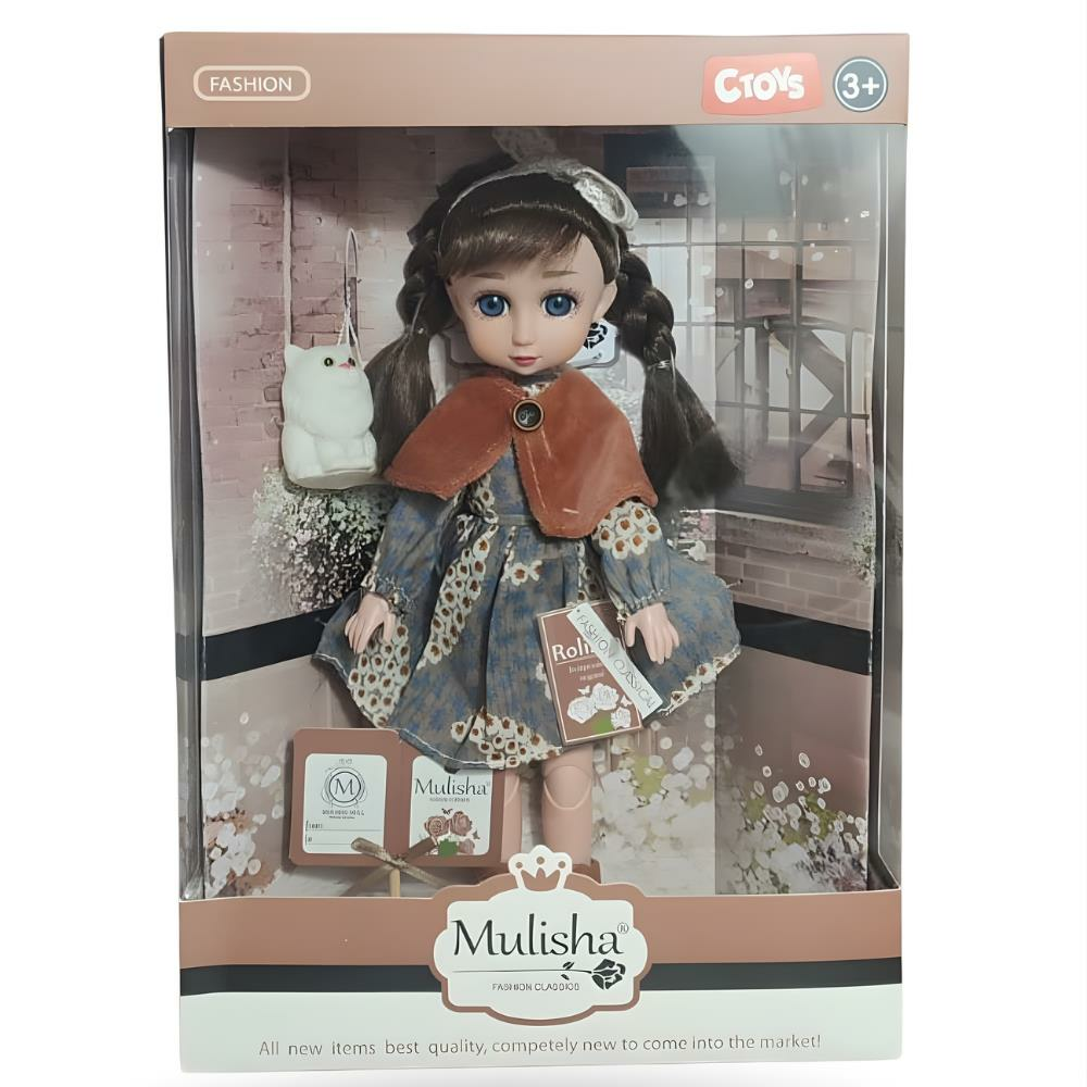 Klasik Moda Aksesuarlı Oyuncak Bebek