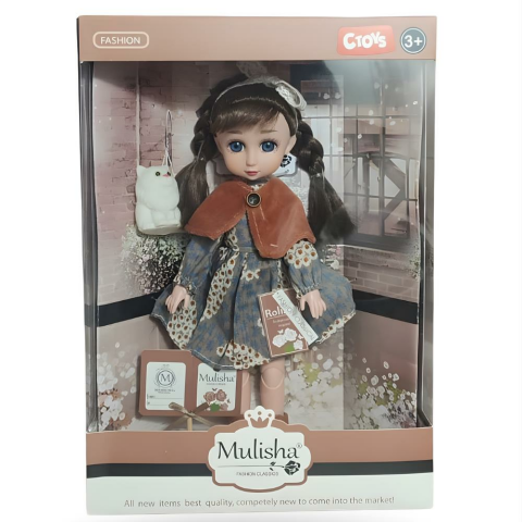 Klasik Moda Aksesuarlı Oyuncak Bebek