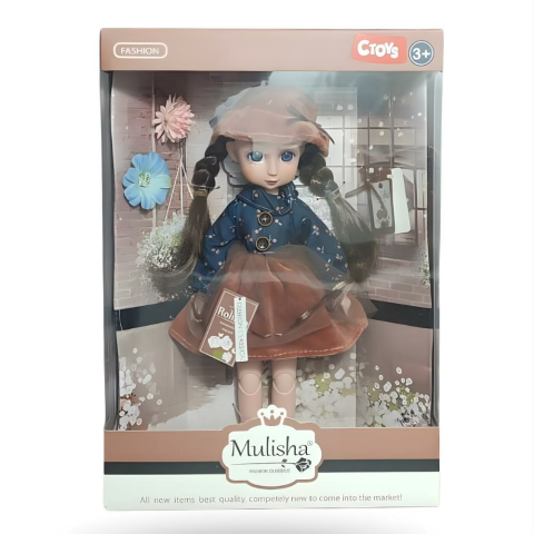 Klasik Moda Aksesuarlı Oyuncak Bebek