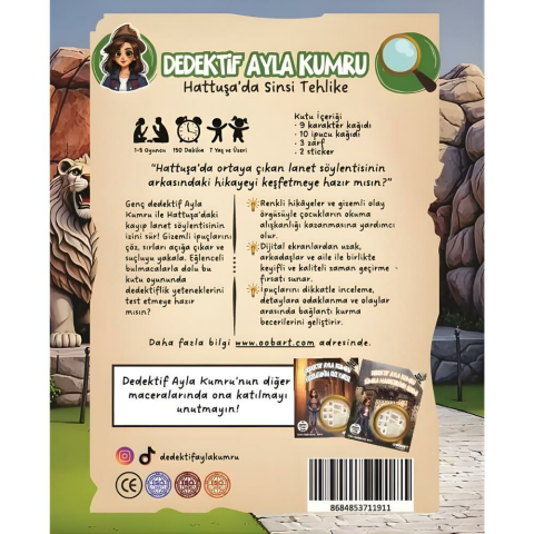 Dedektif Ayla Kumru Hattuşa'da Sinsi Tehlike Eğlenceli Dedektiflik Oyunu