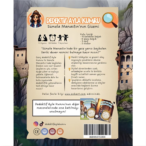 Dedektif Ayla Kumru Sümela Manastırı'nın Gizemi Dedektiflik Oyunu