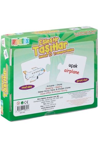 Eşleştir Mukavva Puzzle Taşıtlar