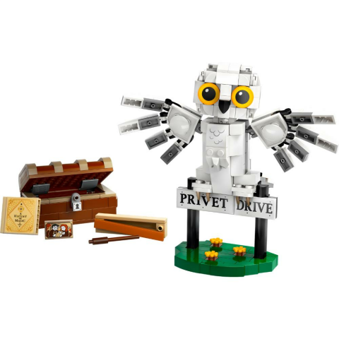 LEGO® Harry Potter™ Hedwig™, Privet Drive 4 Numara’da 76425 -Harry Potter Hayranları için Koleksiyonluk Yaratıcı Oyuncak Yapım Seti
