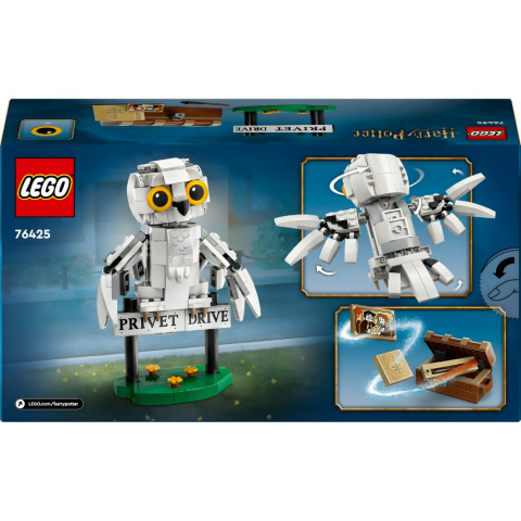 LEGO® Harry Potter™ Hedwig™, Privet Drive 4 Numara’da 76425 -Harry Potter Hayranları için Koleksiyonluk Yaratıcı Oyuncak Yapım Seti