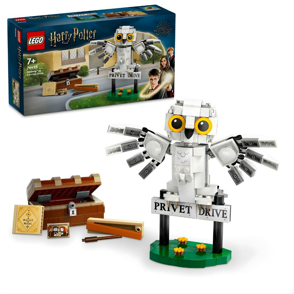 LEGO® Harry Potter™ Hedwig™, Privet Drive 4 Numara’da 76425 -Harry Potter Hayranları için Koleksiyonluk Yaratıcı Oyuncak Yapım Seti