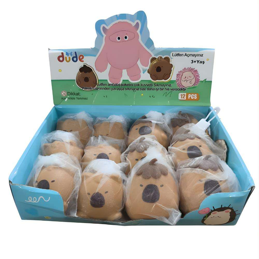 Squishy Oyuncak Çikolatalı Tatlı Kapıbara Torbada