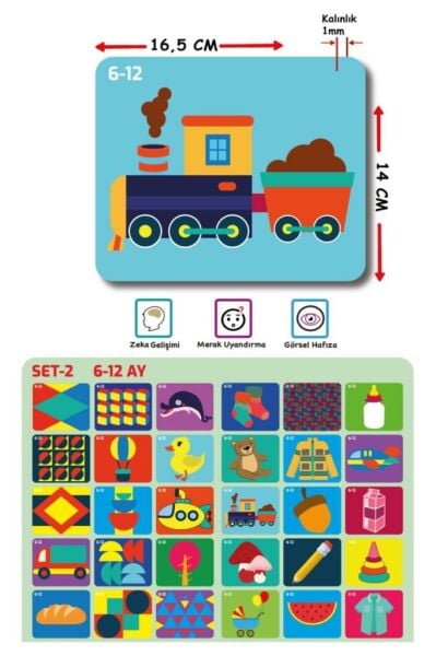 Bebeğimin İlk Zeka Kartları Set-2 / 6-12 Ay