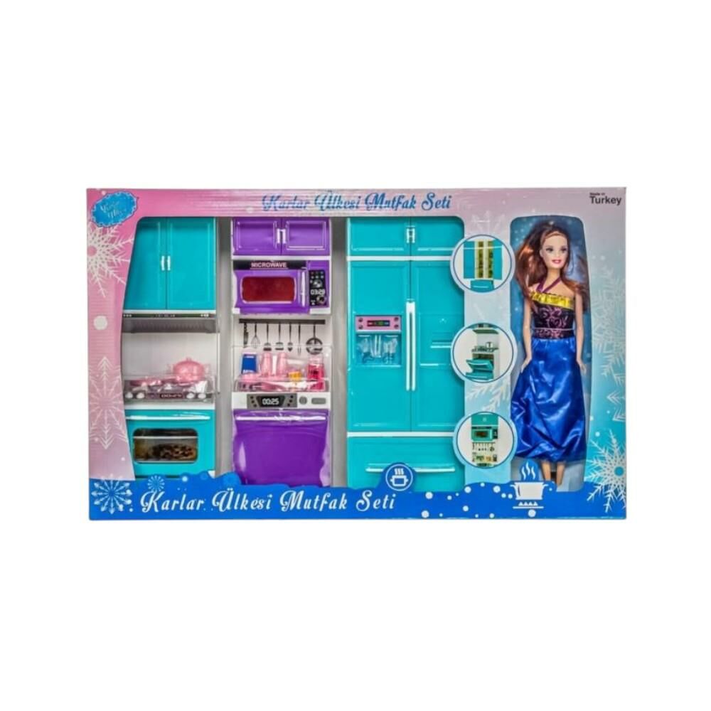 Karlar Ülkesi 3'lü Dolap Bebekli