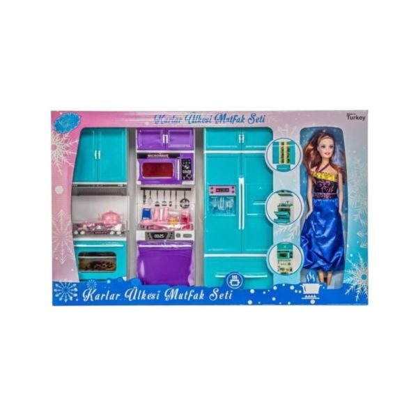 Karlar Ülkesi 3'lü Dolap Bebekli