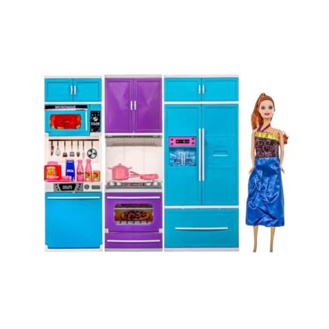 Karlar Ülkesi 3'lü Dolap Bebekli