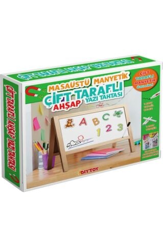 Masaüstü Manyetik Çift Taraflı Ahşap Yazı Tahtası