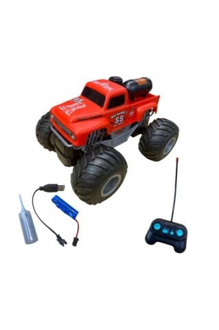 Kaıju Truck Kırmızı Duman Atan Uzaktan Kumandalı Araba