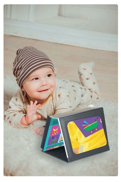 Tummy Time Aynalı Zeka Kartları-eğitici Kartlar
