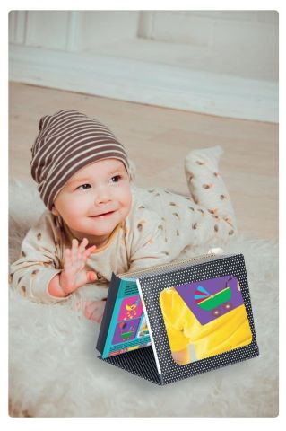 Tummy Time Aynalı Zeka Kartları-eğitici Kartlar