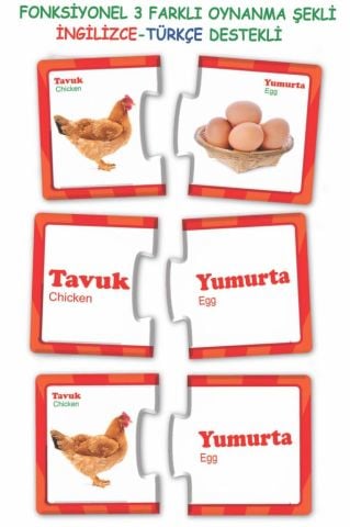 İlişki Kurma Eğlenceli Bulmacalar Eğitici Oyuncak Set Puzzle