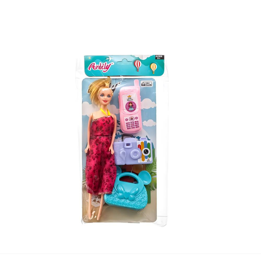 Anlily Poşette Telefonlu Bebek Set